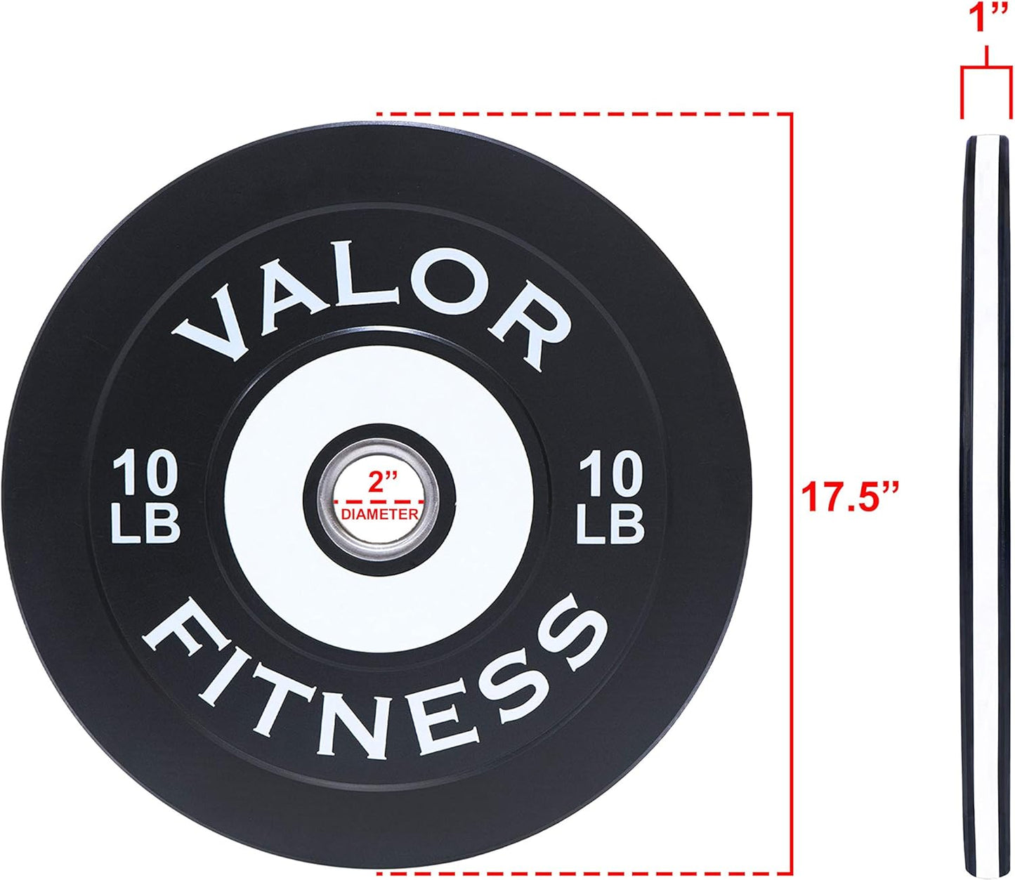 Olympic Bumper Plates for Weight Lifting Strength & Conditioning Cross Training Workouts Sold in Pairs Singles Sets