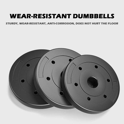 Debonla Adjustable Dumbbell Set, Dumbbells Barbell Weight Lifting Set with Connecting Rod for Men and Women Home Gym Fitness and Exercise Training(22 Lbs-110 Lbs), (B) Yellow | 44Lb/20Kg